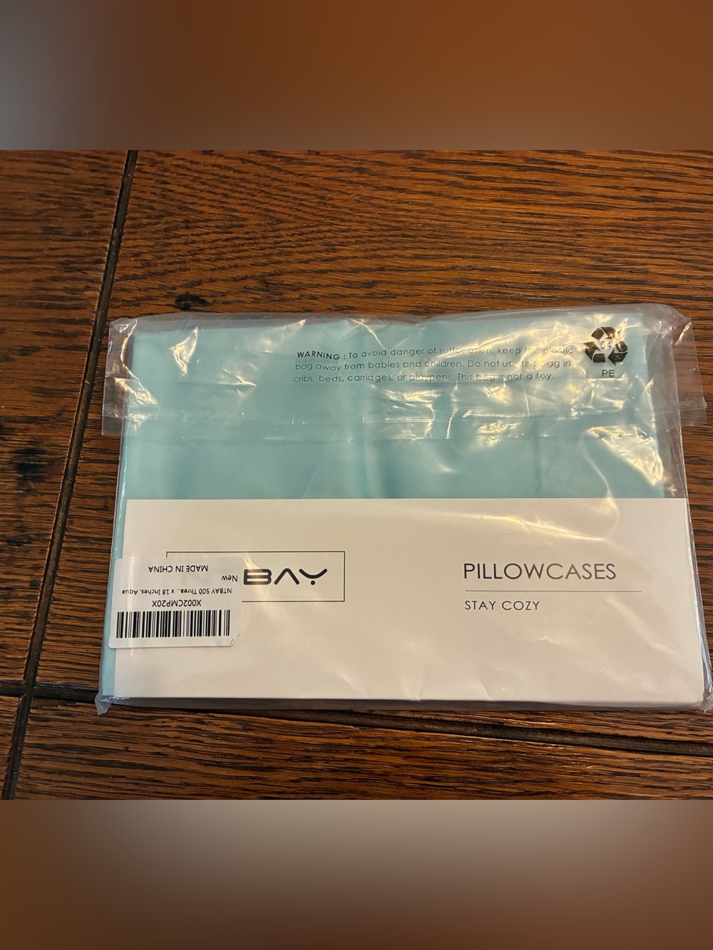 Stay Cozy Light Blue Pillowcases